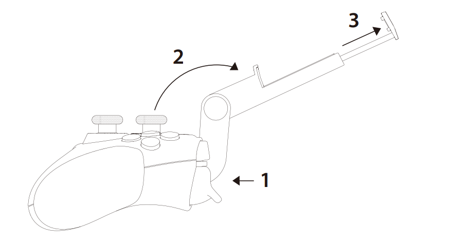 To switch to Handheld mode, attach the mobile clip and insert a phone