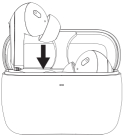 Place the Cloud Mix Buds 2 in the charging case