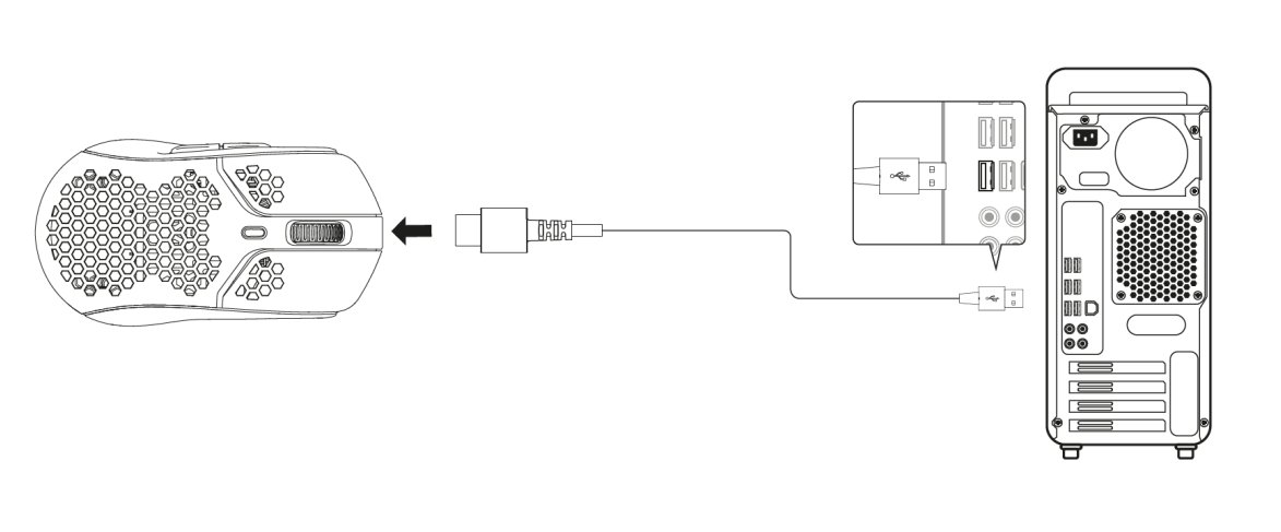 Connecting the Pulsefire Haste Wireless to the PC