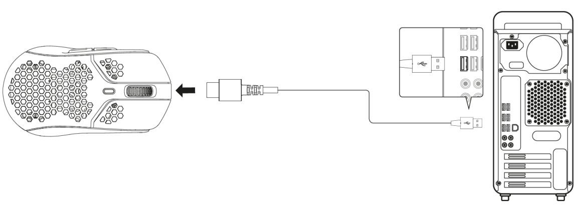 Connecting the Pulsefire Haste Wireless mouse